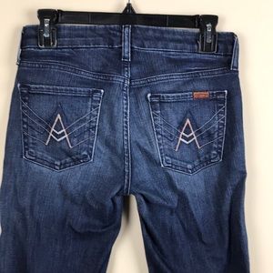 7 for All Mankind ‘A’ Pocket Jeans 25  inseam 34